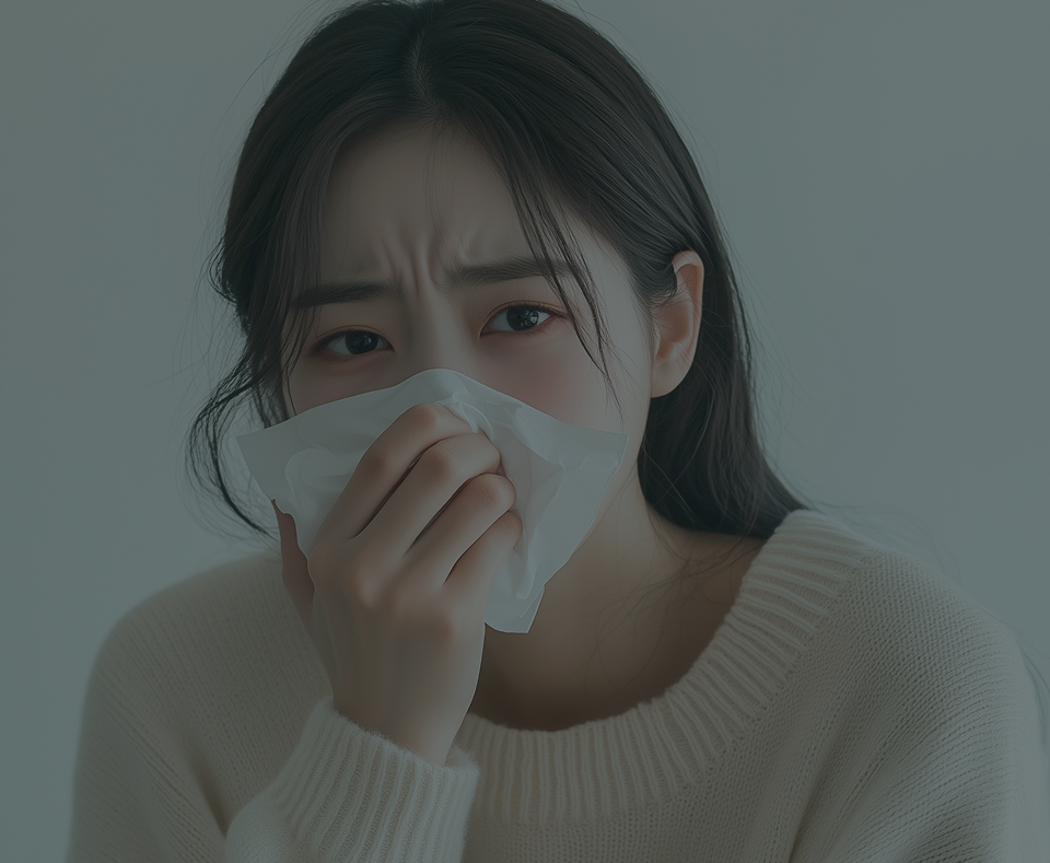 코막힘 증상 이미지